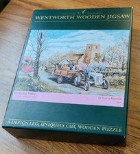 Wentworth Wooden Jigsaw, 250 pieces. A Spring Village, Trevor Mitchell