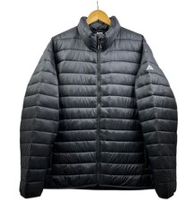 Ozark Trail Packable Puffer Jacket Mens XL Black Quilted Insulated Zip Coat