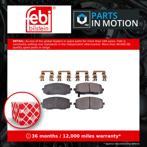 Brake pads set fits hyundai - fits,