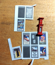 Chocolate vending machine & posters  OO/4mm scale