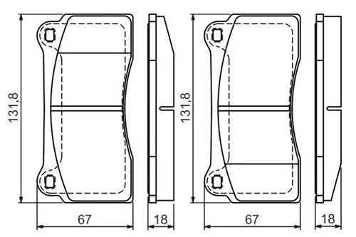 Brake pads 986 494 353 - pads, bosch