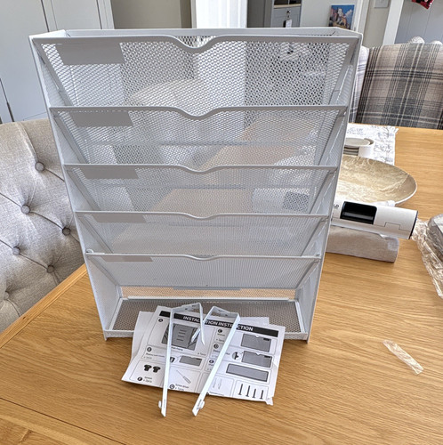 Metal mesh multi tier - metal, desk