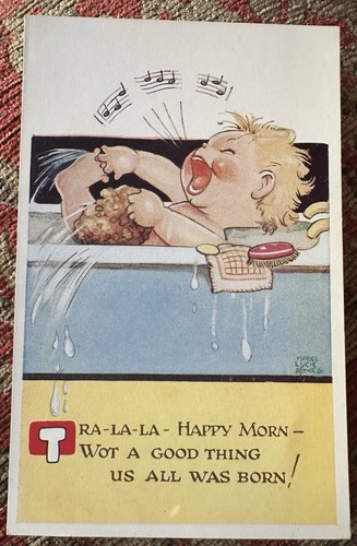 Enjoying bath time vintage - bath-time!,
