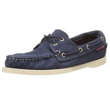 Sebago Docksides Women's Deck B500202 Navy Canvas Boat Casual Lace Up Shoes NEW