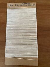 WHITE IRISH LINEN hand sewing thread for leather canvas and bookbinding - 25/6
