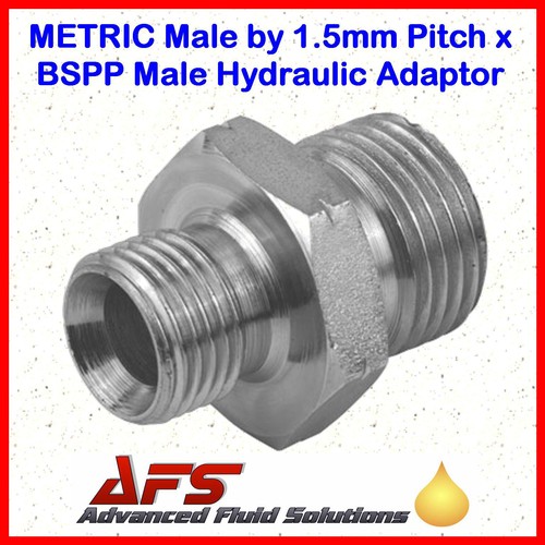 Hydraulic steel metric male - metric,