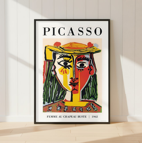 Picasso print femme chapeau - femme,