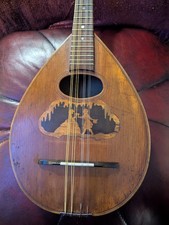 Vintage European Mandolin, Flat Back