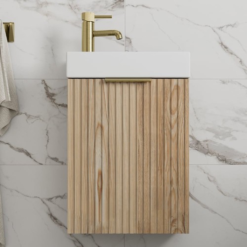 Fluted 400mm bathroom vanity - bathroom,