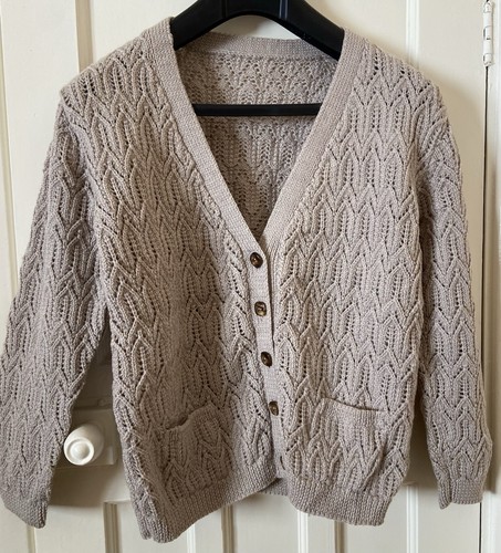 Ladies beige cardigan - cardigan, size
