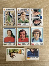 8 x Damaged Panini Munchen 74 & Espana 82 World Cup Album Stickers Joblot Bundle