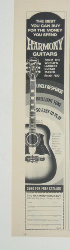 Harmony guitars advertisement - harmony,