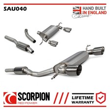 SAU040 Scorpion Exhaust fits Audi TT Mk1 180/225 Quattro 99-06 Cat Back System