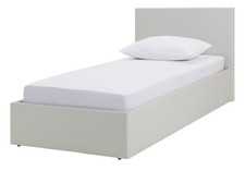 Home Lavendon Single End Lift Ottoman Bed - White | Modern Space-Saving Bed