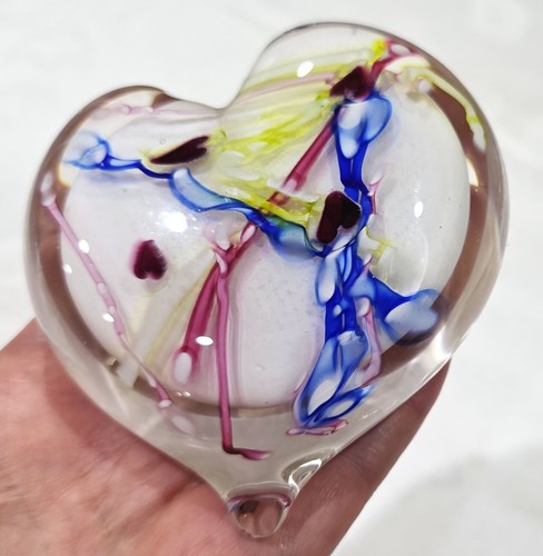 Art glass handblown heart - art,