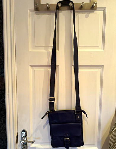 Rowallan navy leather handmade - navy,