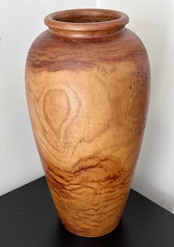 Wood effect glaze ceramic - ceramic, vase