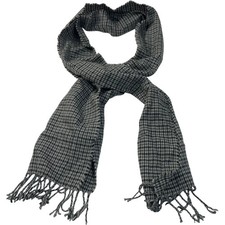 H&M Houndstooth Scarf Fringe
