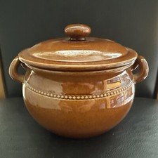 Scandinavian Old Hoganas Keramik Brown Casserole Oven Dish