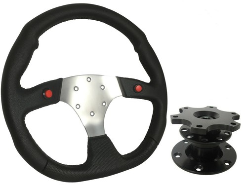 Chrome sports steering - chrome,