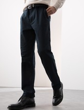 M&S - Autograph Mens Navy Cotton Chino Men Trousers