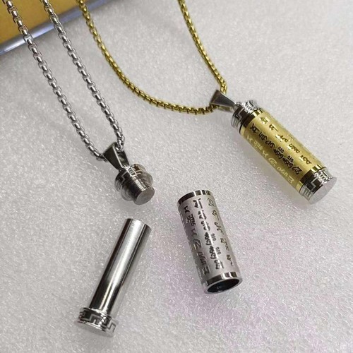 Titanium steel pendant prayer - steel,