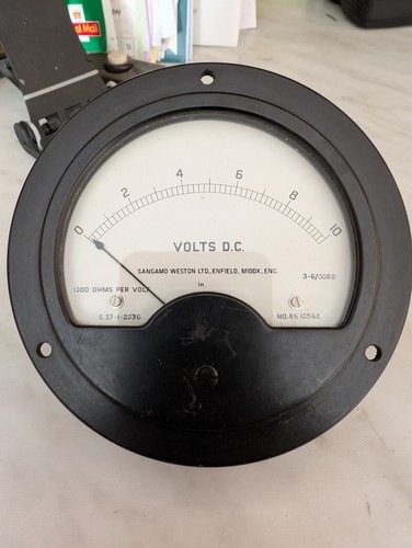 Sangamo weston volt meter - sangamo,