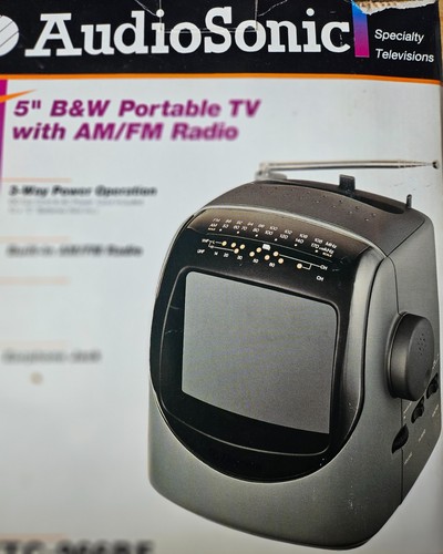 Audiosonic w portable tv - audiosonic, 5"