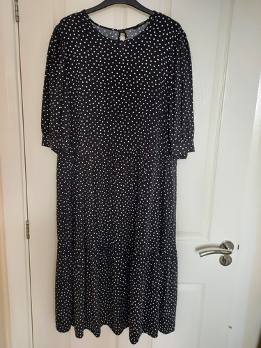 Asda size black polka dot - size,