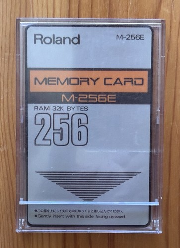 Roland 256e memory card - roland,