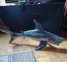 Large Vintage Great White Shark Rubberised Model