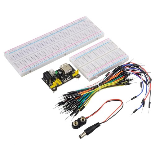 Breadboard kit with - with, power