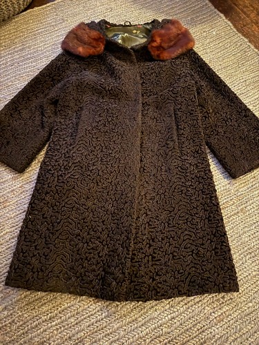 Vintage astrakhan coat - vintage,