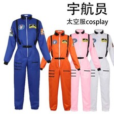 Cosplay Astronaut Space Suit Jumpsuit Uniform Moon Walk Costumes Halloween Coat