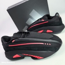 Adidas US 12 Mens Black Red