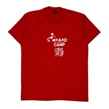 Made In USA Single Stitch Music And Drama Camp Screen Stars T-Shirt - XL Red Cot