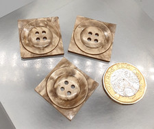 3 Vintage Art Deco Marbled