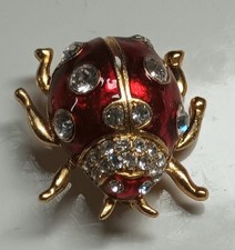 Vintage Enamel Ladybug Brooch