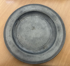 Antique 18th Century Pewter Plate. Samuel Duncombe 1740-1780 #2