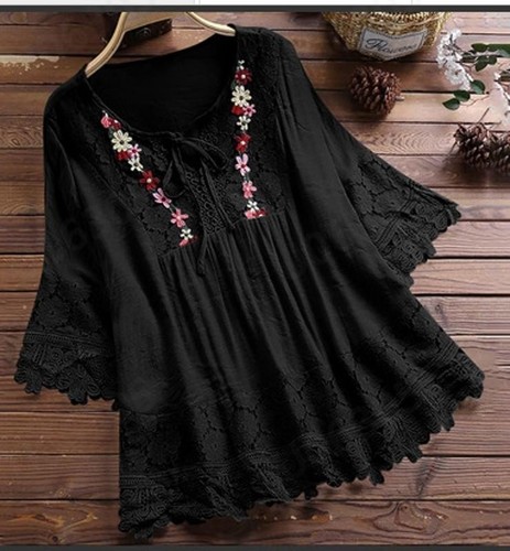 Boho women summer lace t - women's,
