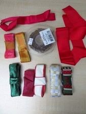 Ribbon Bundle Christmas Gift Wrapping Organza Wired Mixed Widths & Lengths 28m +