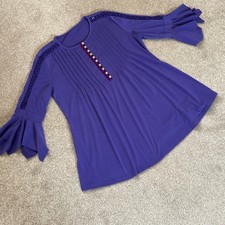 Roman Purple Pin Tuck Bodice