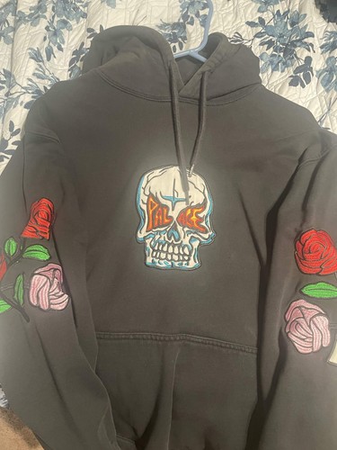 Palace rose embroidered hoodie - rose,