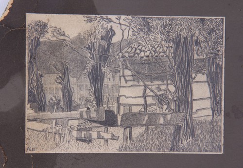 Reading woman with - straw, hat