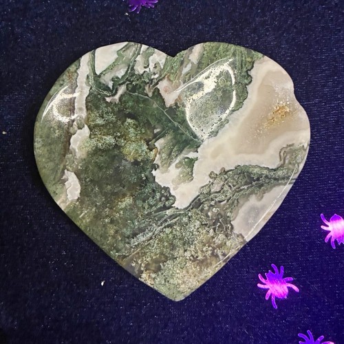 Crystal moss agate - crystal, trinket