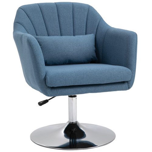 Swivel chair retro linen tub - swivel,