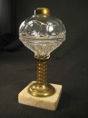 Antique 1860 clear blown - antique, glass