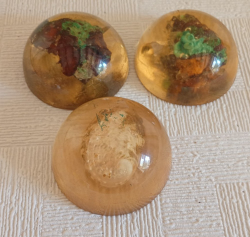 Paperweights glass flowers - 3, x