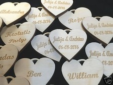 Personalised Wooden Hearts