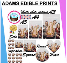 YOUR OWN EDIBLE PHOTO cake topper ANY personalised image Quality ICING OR WAFER
